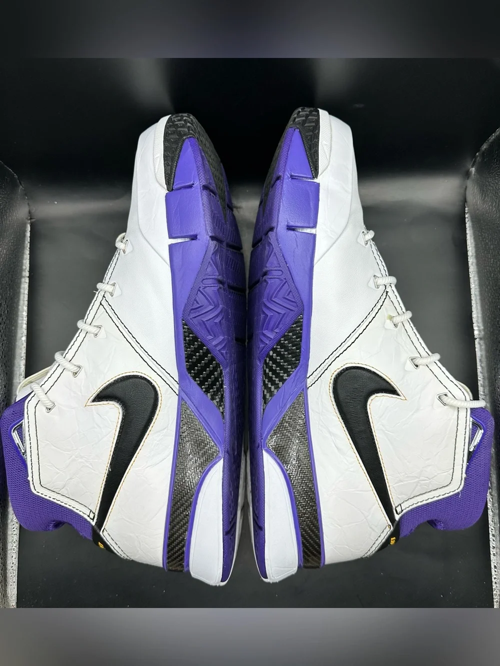 Nike Kobe 1 Proto White/Purple Men's Sz 13 (USED) (2018) AQ2728 105 No Box Lid